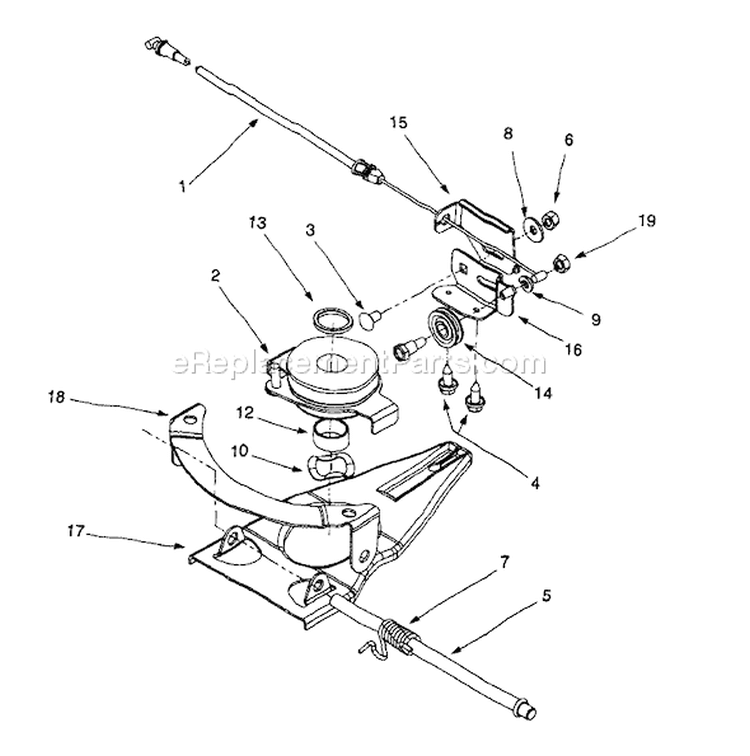 Page A Diagram and Parts List for 12AE999M401 1999 Yard Man Lawn Mower